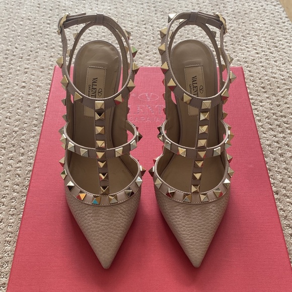 Valentino Rockstud Ankle Strap Pump 100mm - Picture 2 of 5